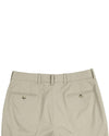 Chino en sergé doux gris kaki pierre