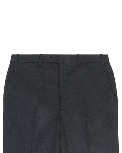 Midnight Grey Cotton Gabardine Twill