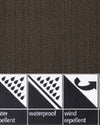 Chino Performance : chevrons marron