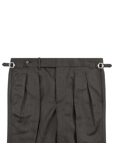 Drapers: Beige Covert Wool High Waisted Pant