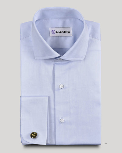 Zambiati 140/2 Powder Blue Twill Shirt
