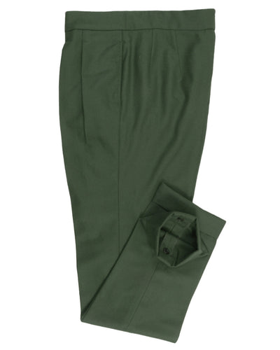 VBC : Flanelle verte 100 % laine