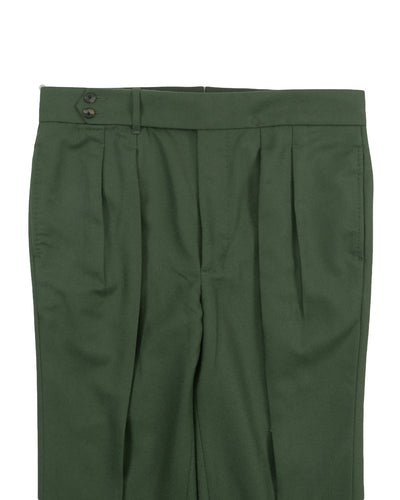 VBC : Flanelle verte 100 % laine