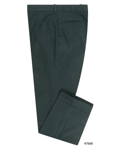 Chino en sergé vert océan