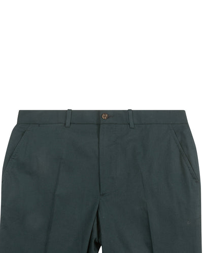 Chino en sergé vert océan