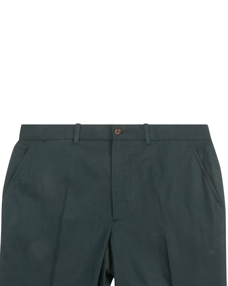 Chino en sergé vert océan