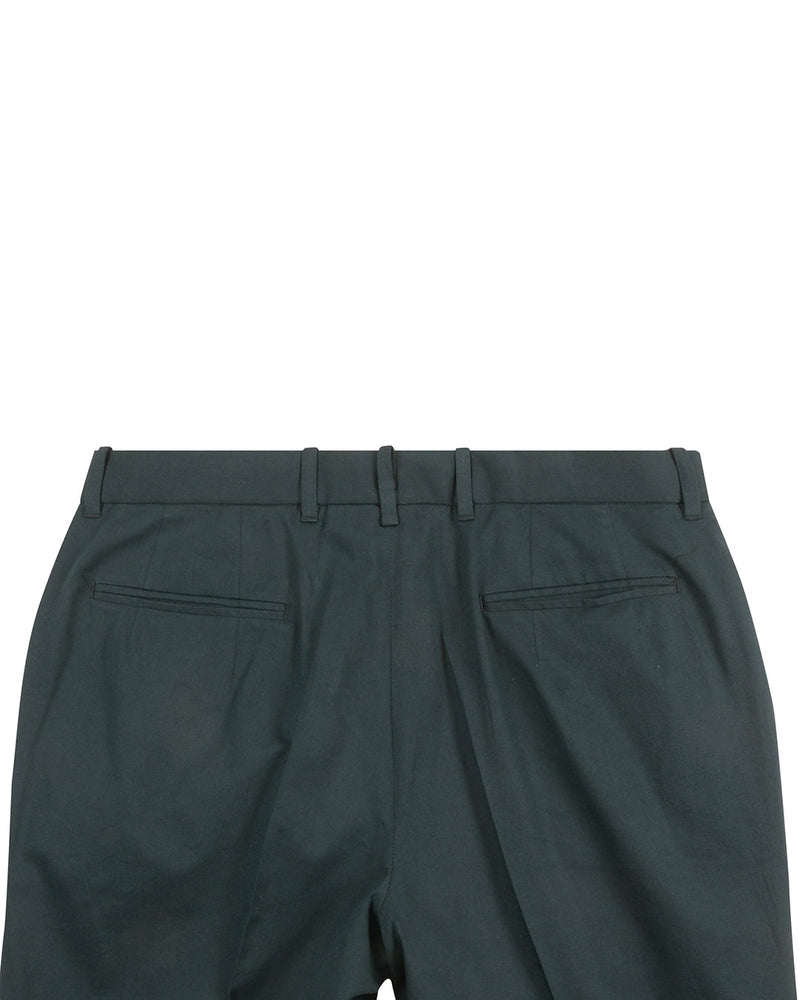 Chino en sergé vert océan