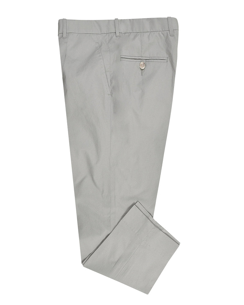 Pantalon chino gris clair en ripstop