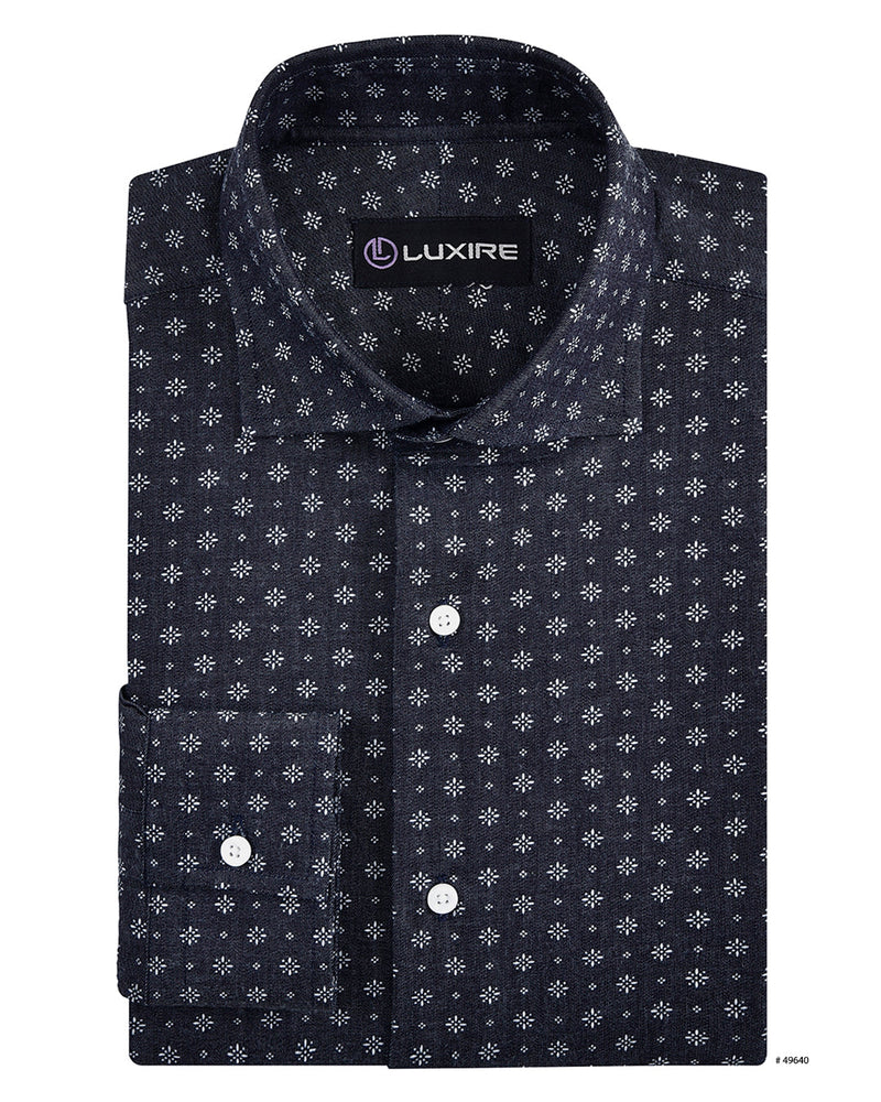 Chemise en jean imprimée