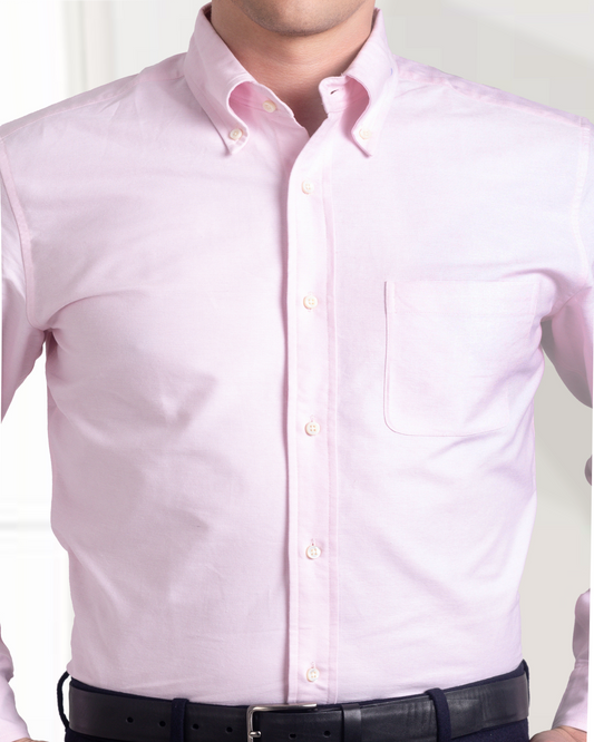 EZS Pale Pink Oxford Shirt