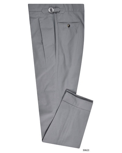 Pantalon en sergé gris requin
