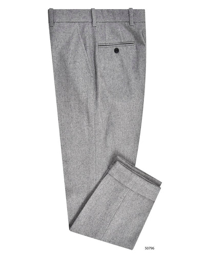 Graue Anzughose aus Wollflanell