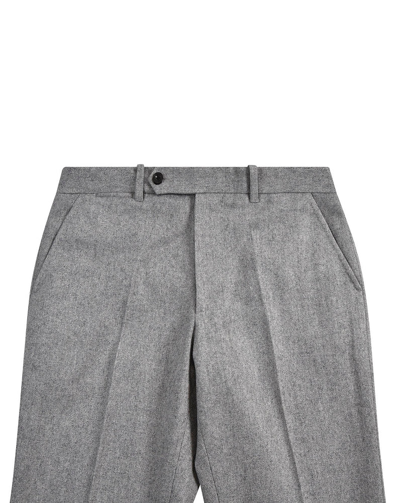 Graue Anzughose aus Wollflanell
