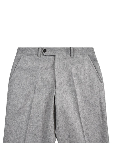 Graue Anzughose aus Wollflanell