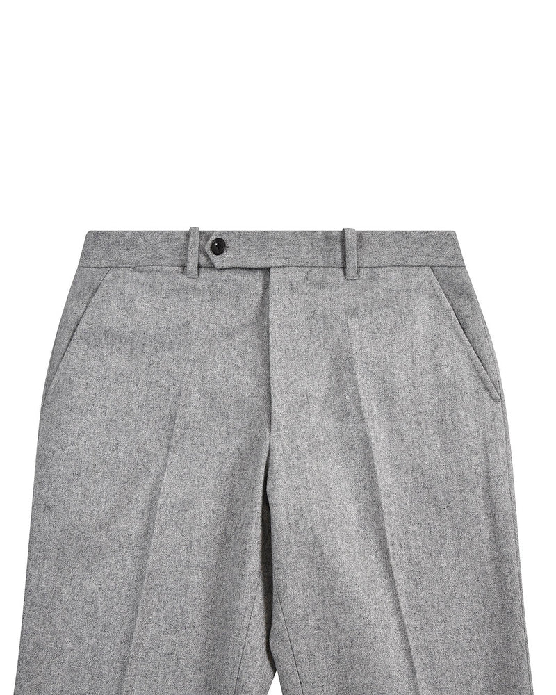 Graue Anzughose aus Wollflanell