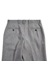 Graue Anzughose aus Wollflanell