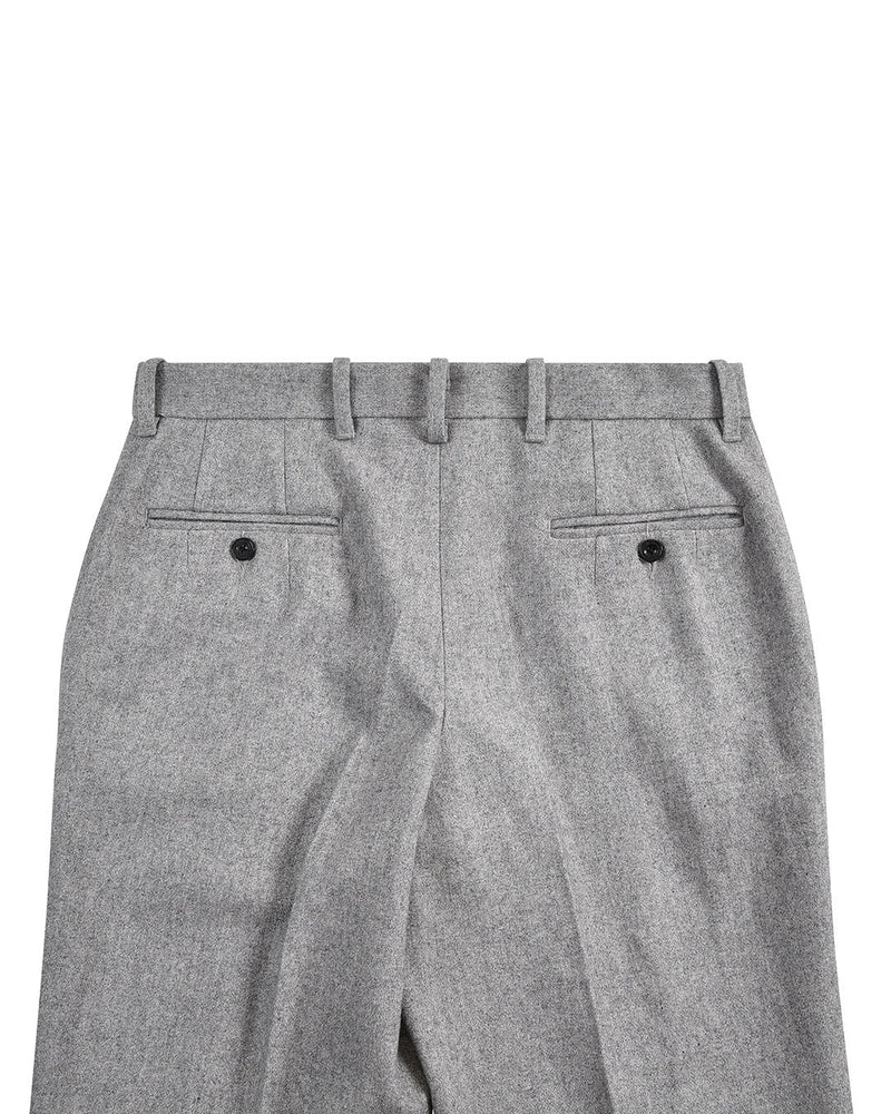 Graue Anzughose aus Wollflanell