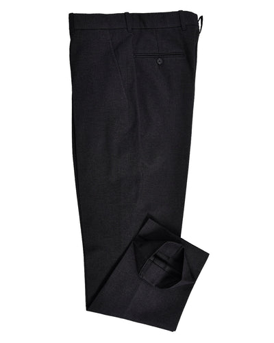 Gabardine de coton gris nuit, sergé