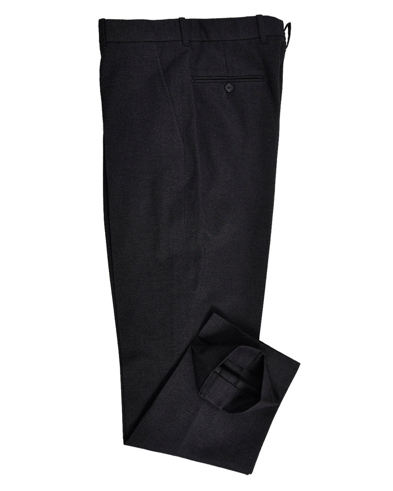 Gabardine de coton gris nuit, sergé