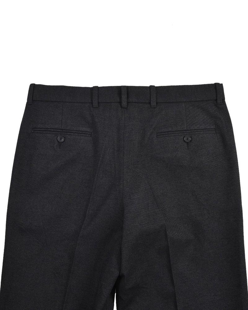 Gabardine de coton gris nuit, sergé