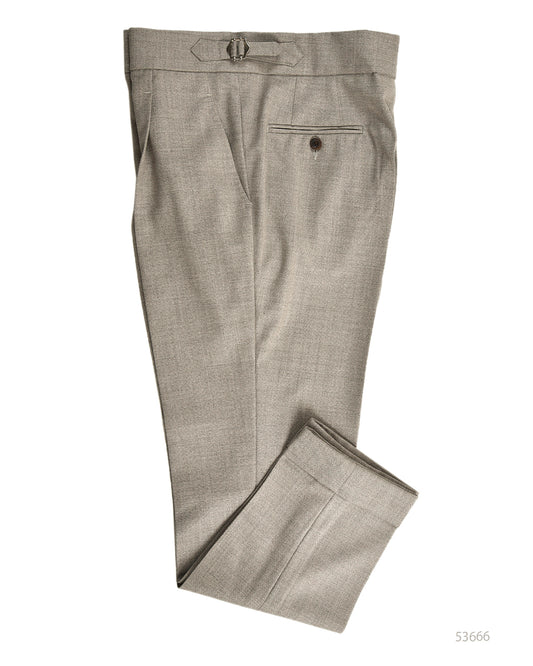 VBC - 4-lagige Tropenwolle: Grey Ecru Melange Pant