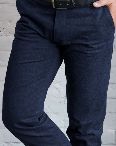 Pantalon VBC 100 % laine sergé indigo marine