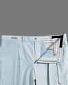 Pantalon en sergé bleu clair