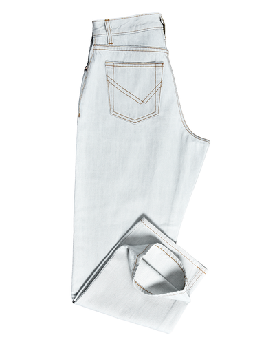 Fade Washed Blue Selvage mit Türkistönung - 15-Oz-Jeans