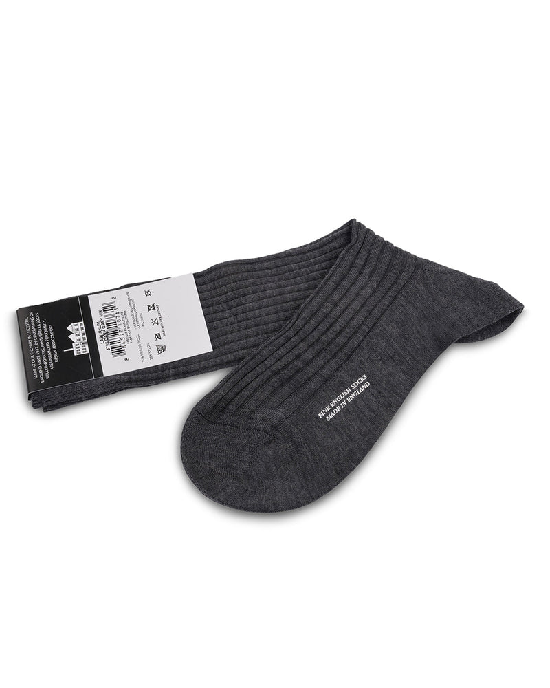 Pantherella LABURN Merino Rib - Dunkelgrau