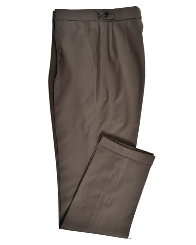 Chino en sergé brun castor