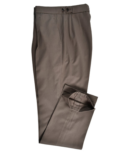 Chino en sergé brun castor