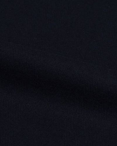 Dunkelblauer Woll-Twill-Deckmantel