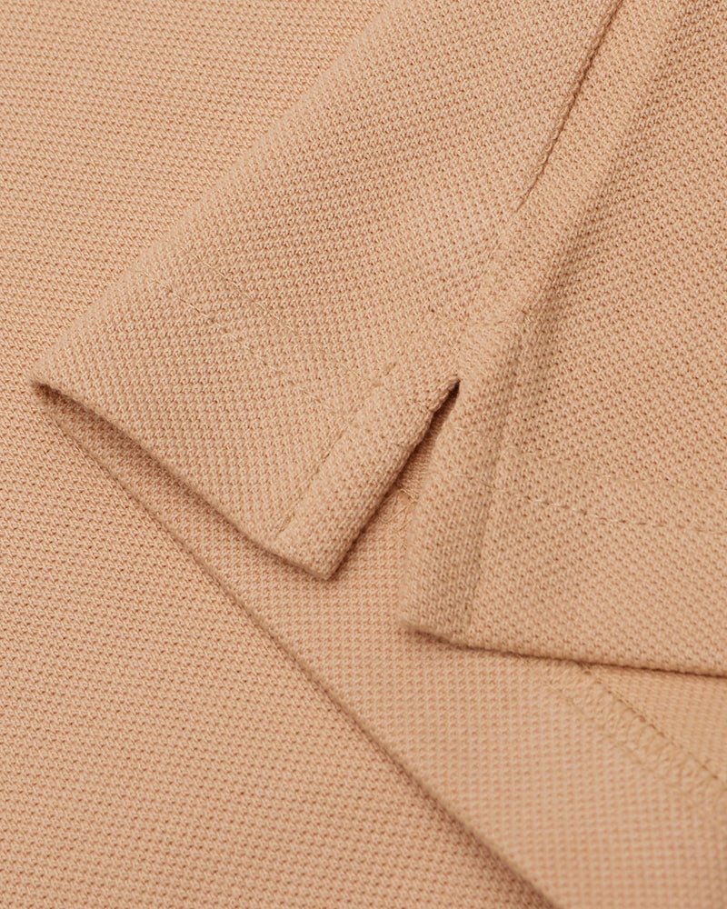 EZS Aria Beige Langarm-Polo