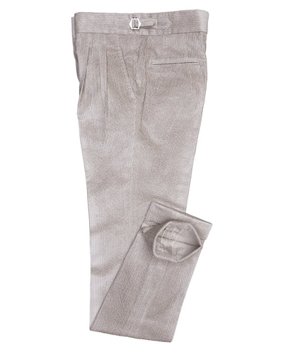 Velours côtelé Modrone Seersucker Beige - 8 mailles