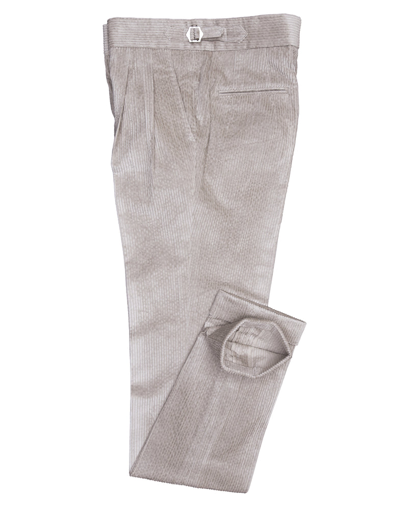 Modrone Cord Seersucker Beige - 8 Wale