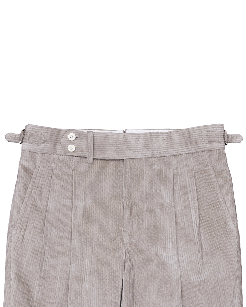 Modrone Cord Seersucker Beige - 8 Wale