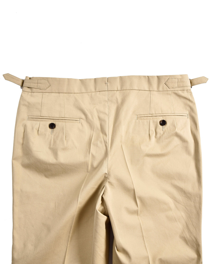 Chino uni beige foncé