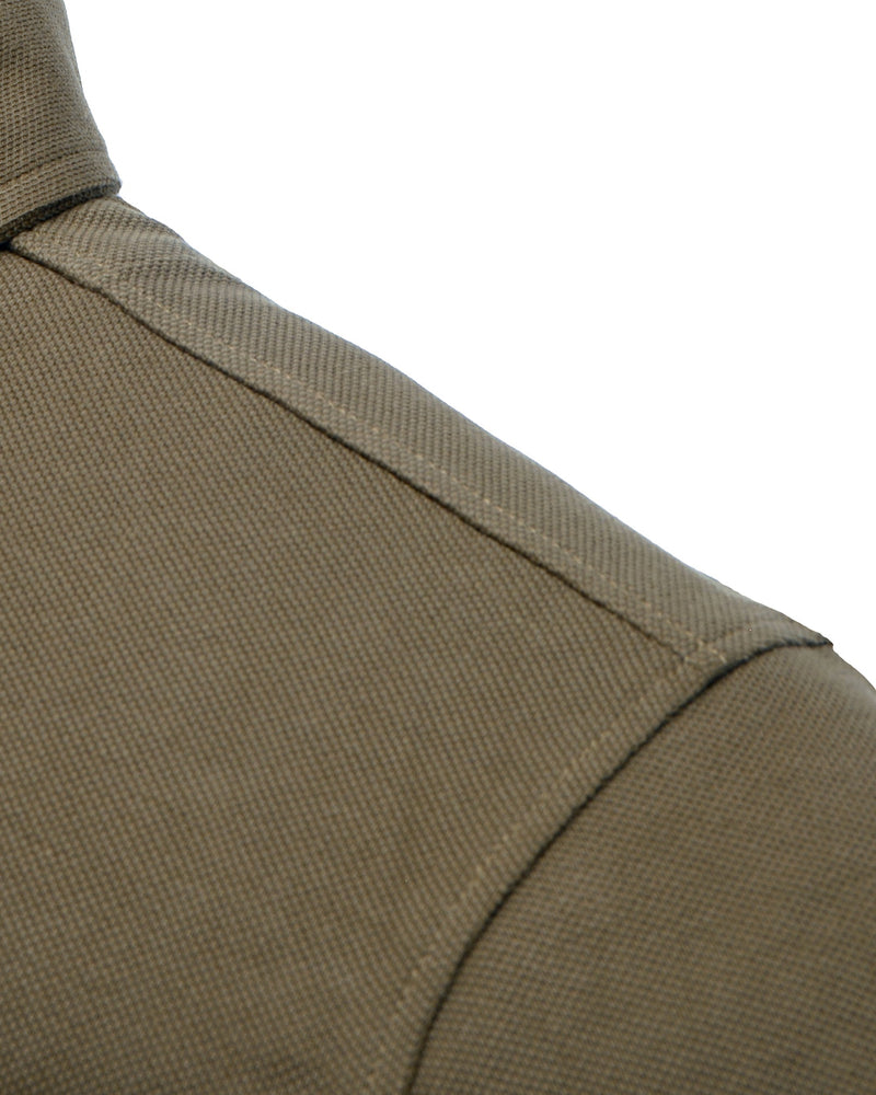 EZS Aria Olive Langarm-Polohemd