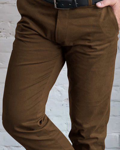 VBC: 100 % Wolle, schlammbrauner Flanell