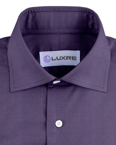 Cashmerello Alumo : Sergé de coton violet foncé
