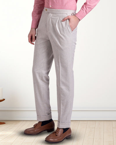 Vitale Barberis Canonico – Wollflanell in Ecru