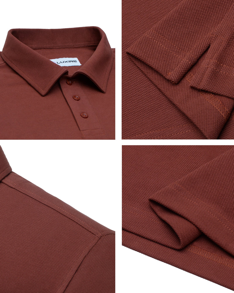 EZS Aria Rust Langarm-Polo