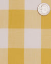 Carreaux jaune doré sur fond blanc