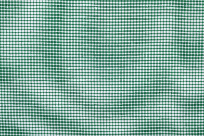 Oxford Lincoln Green Gingham auf Weiß