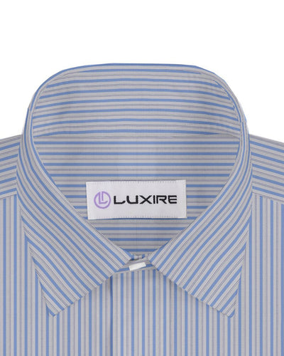 Abwechselnde Streifen in Alumo Navy und Sky Blue