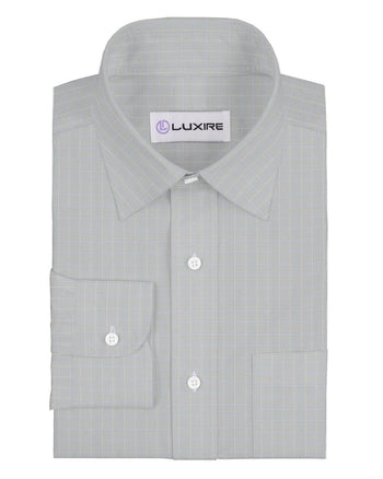 Alumo Blue Twill Prince-of-Wales-Karos auf gebrochenem Weiß