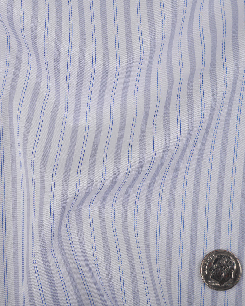 Alumo Grey and Blue Alternate Stripes