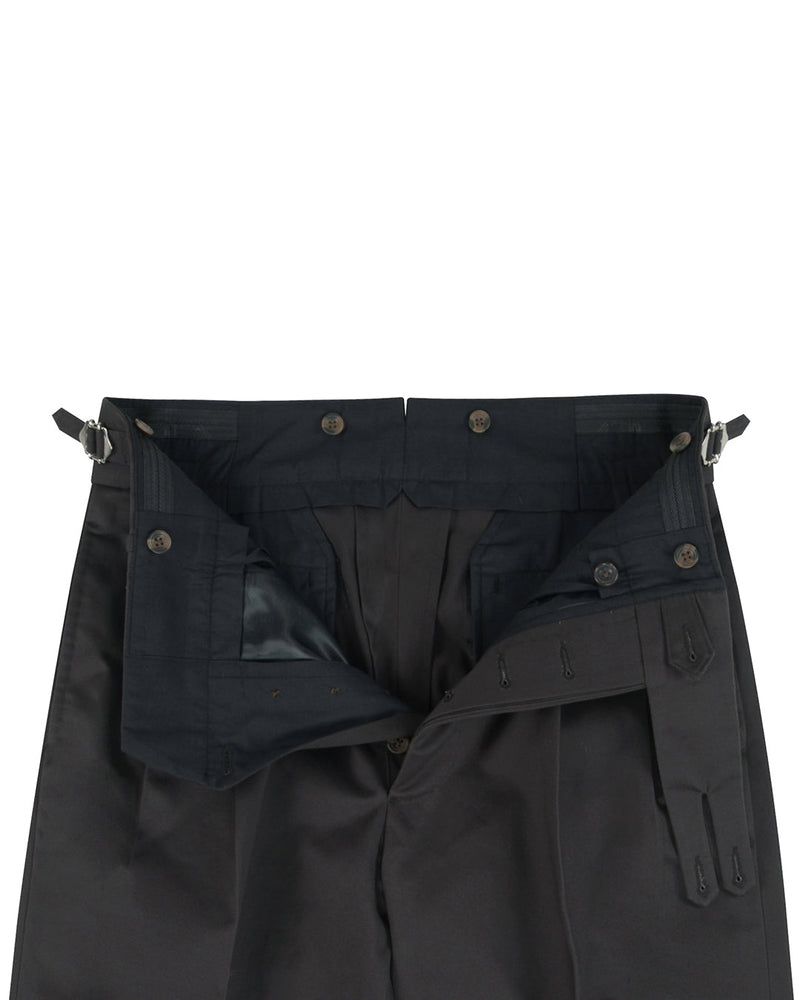Sergé de coton gris foncé