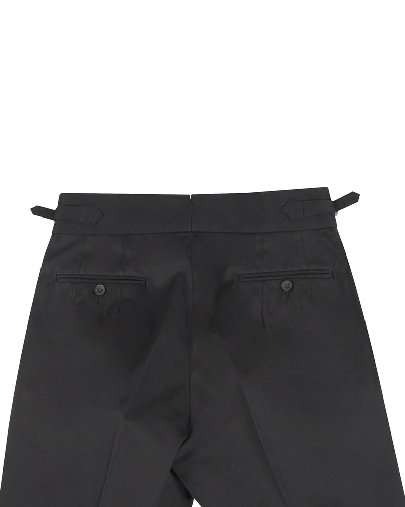 Sergé de coton gris foncé