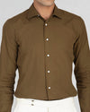 Army Green Casual Chambray